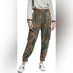 Desigual Y2K harem Cyrillic texted graphic JPG style pan